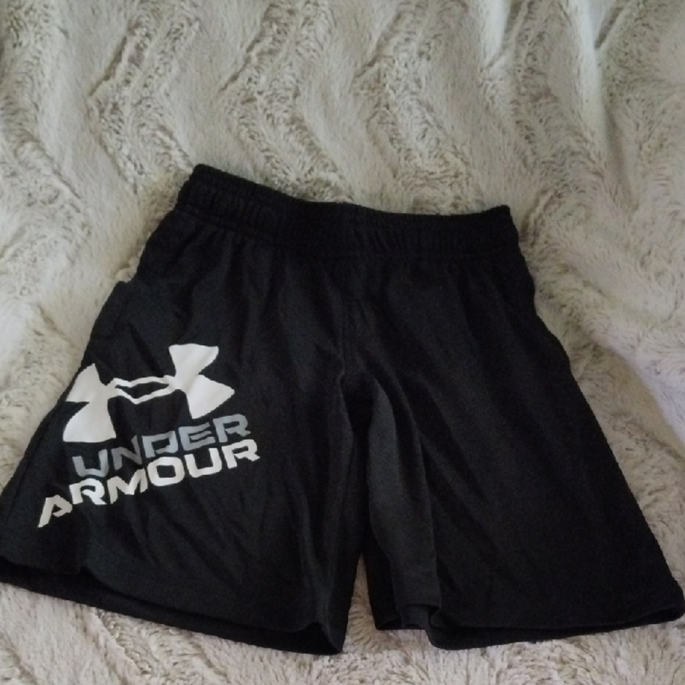 Under Armour Kid's Black Athletic Shorts